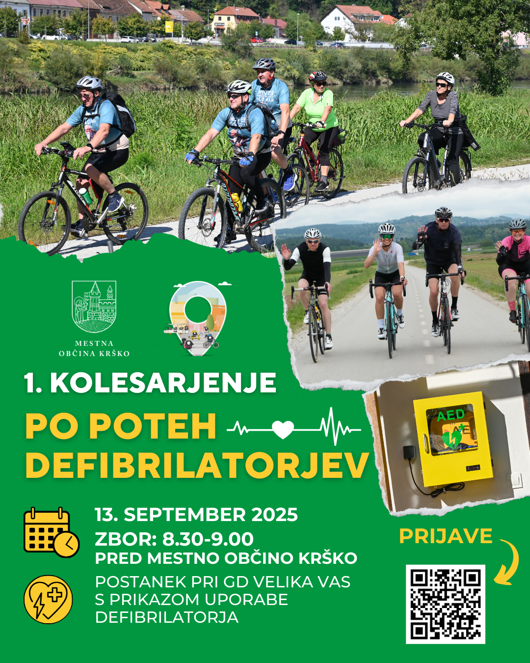 Vabilo - kolesarjenje po poteh defibrilatorjev (1)